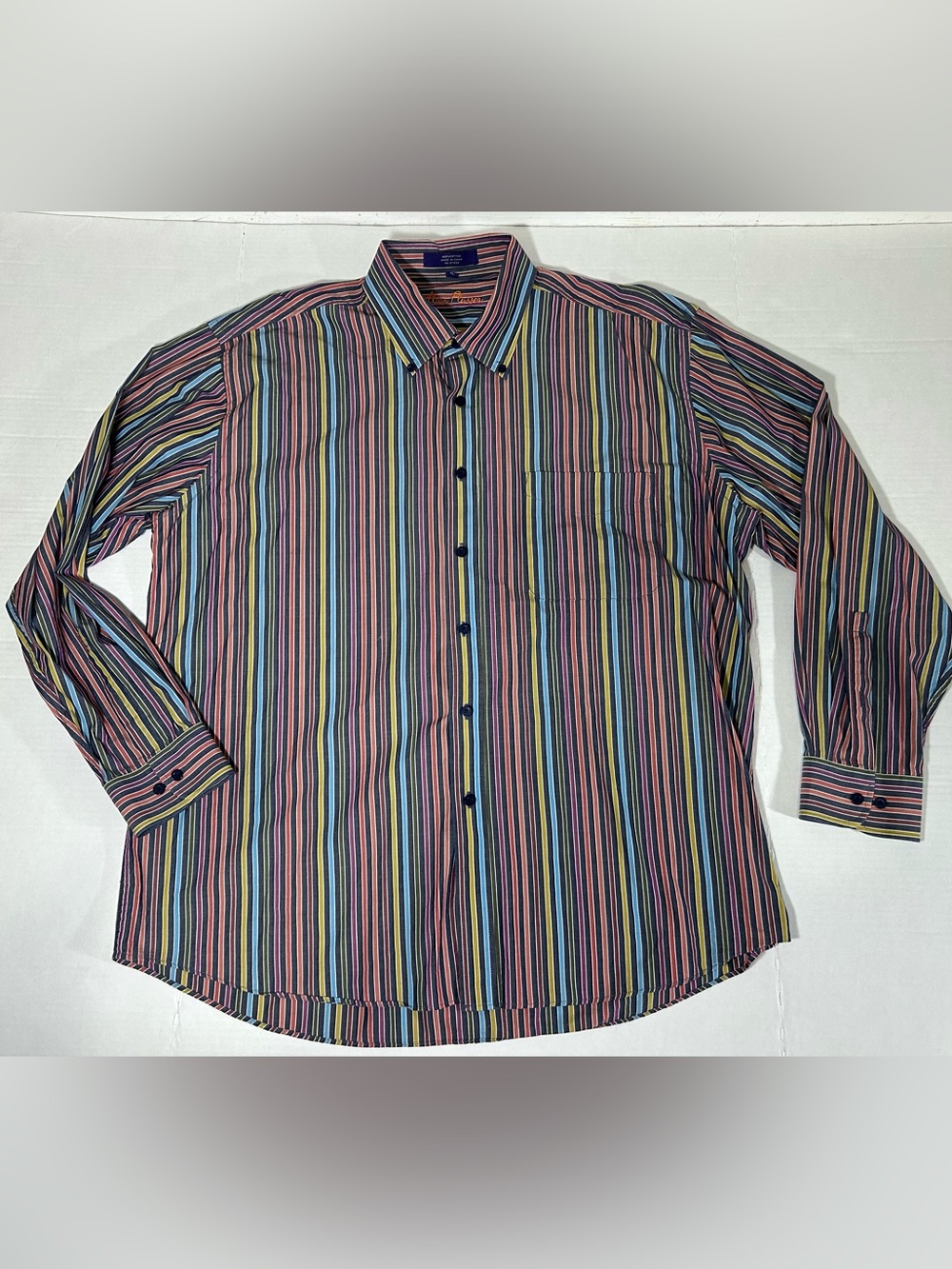 Alan Flusser Multicolor Vertical Stripe Button-Down Shirt